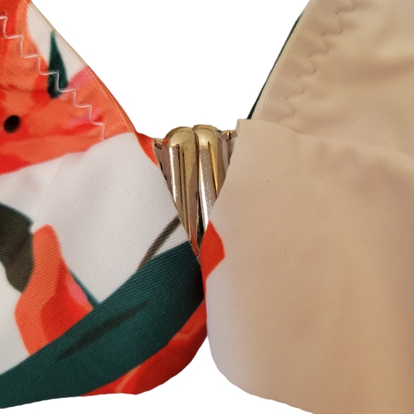 NWT Trangel Floral Ruffle One Piece, Size Small - Picture 7 of 8